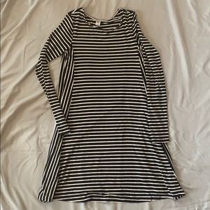Striped Long Sleeve Dress
